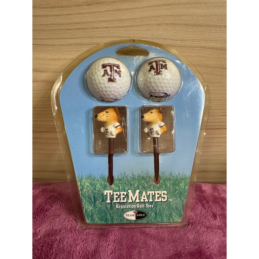 Team Golf Regulation Golf Tees Texas A&M Aggies Mascot 2 Pack New